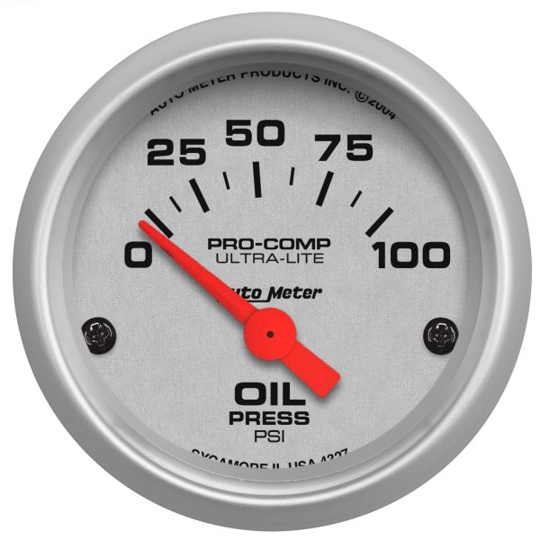 2” Oil Pressure Gauge with Sensor Electrical Auto Gauge