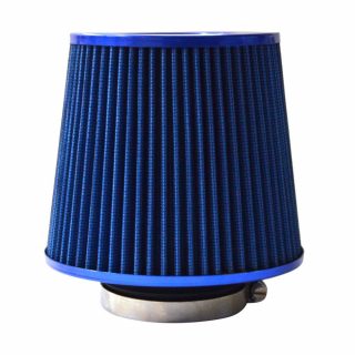 Universal Cold Air Intake Air Filter 100mm Blue